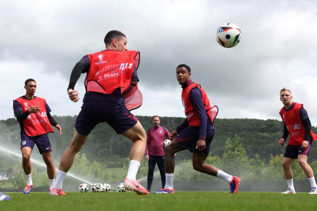 Treino da seleção da Inglaterra. Foto: Divulgação Inglaterra