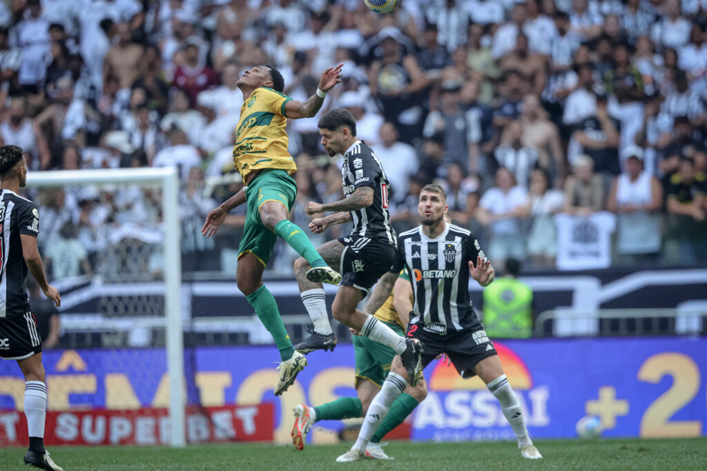 Lance de Atlético-MG x Cuiabá. Foto: Pedro Souza/Atlético