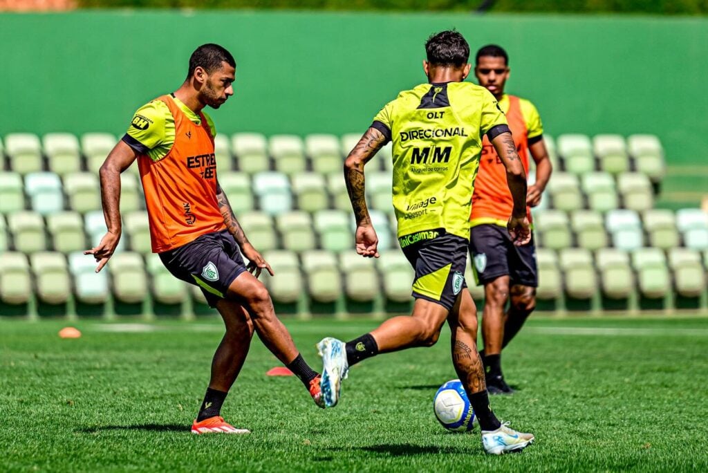 Onde assistir Santos x América-MG ao vivo - Série B neste domingo (15/09/2024). Imagem: Mourão Panda/América-MG