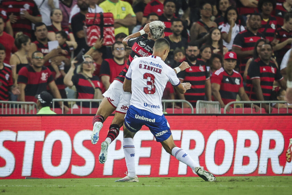 Lance de Flamengo x Bahia. Foto: Rafael Rodrigues/Bahia