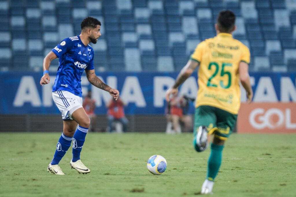 Lance de Cuiabá x Cruzeiro. Imagem: Gustavo Aleixo/ Cruzeiro