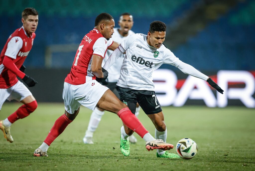 Ludogorets durante jogo pelo Campeonato Búlgaro. Imagem: Divulgação Ludogorets