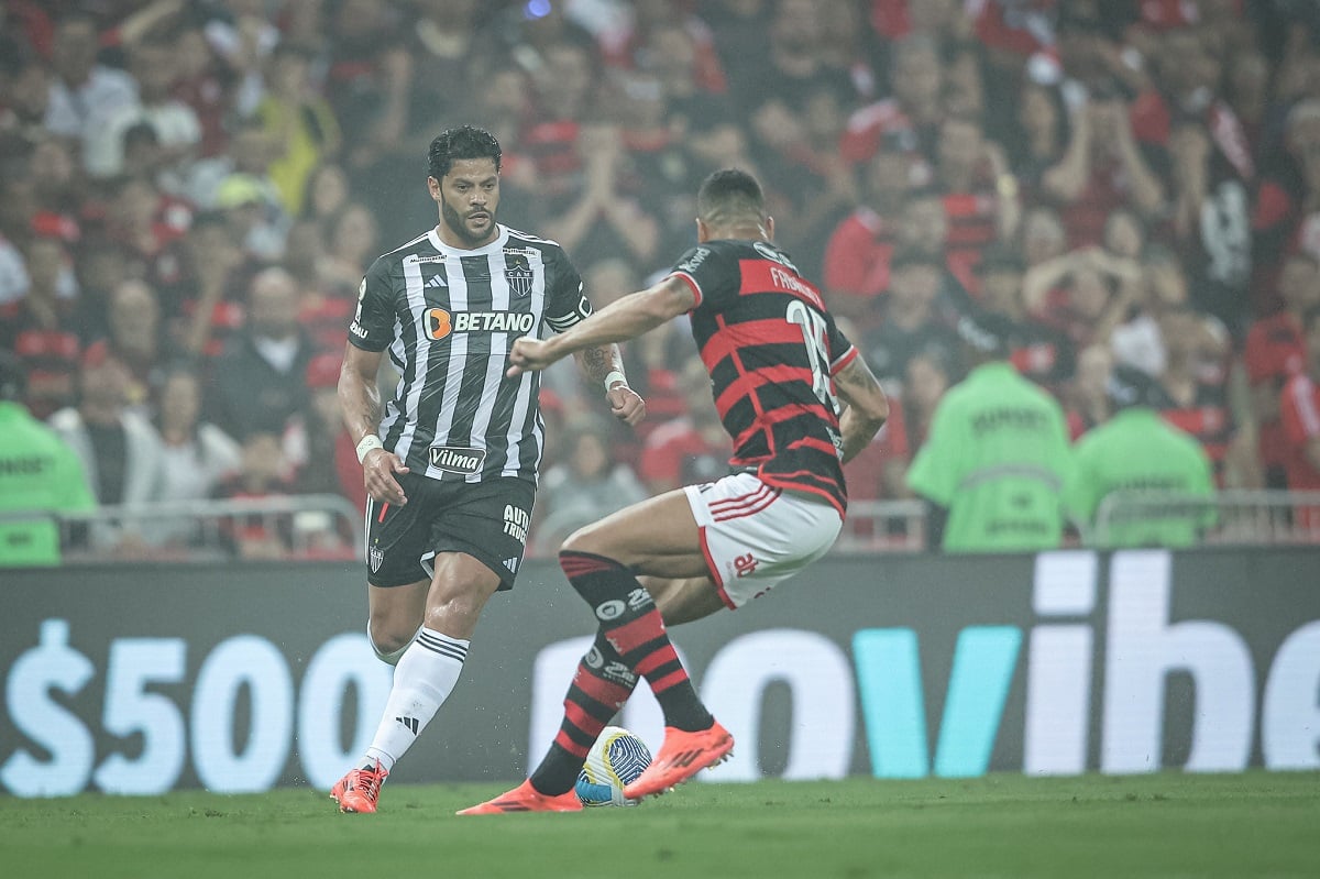 Lance de Flamengo x Atlético-MG. Imagem: Pedro Souza/Atlético