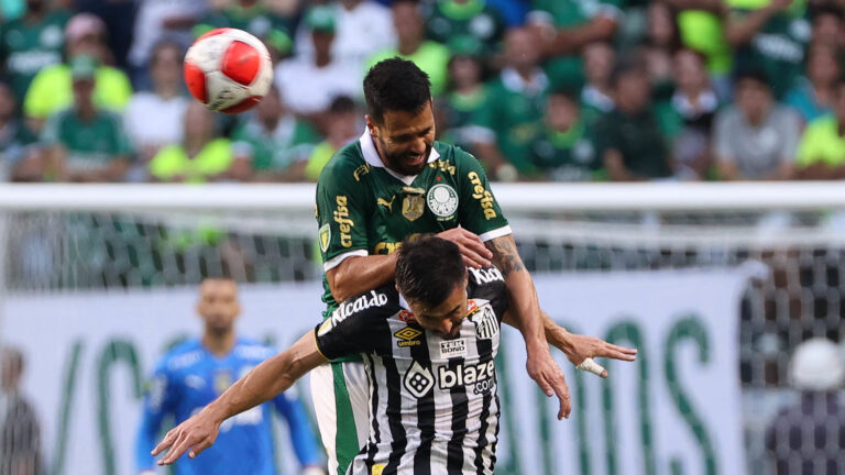 Quem mais ganhou entre Palmeiras e Santos? Confira. Foto: Cesar Greco/Ag. Palmeiras