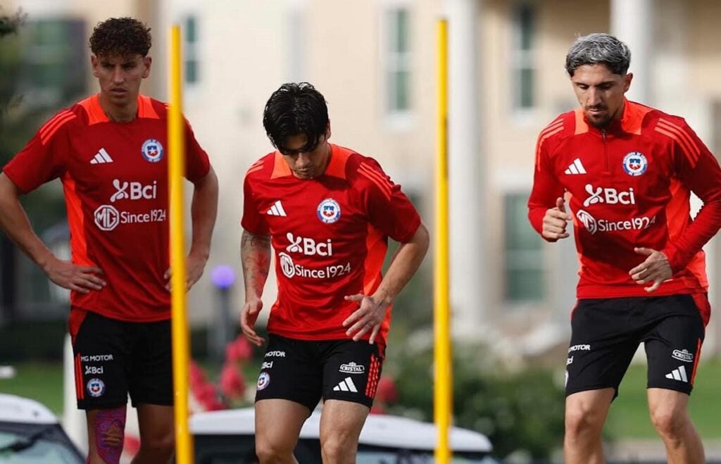 Treino do Chile. Foto: Seleção Chilena