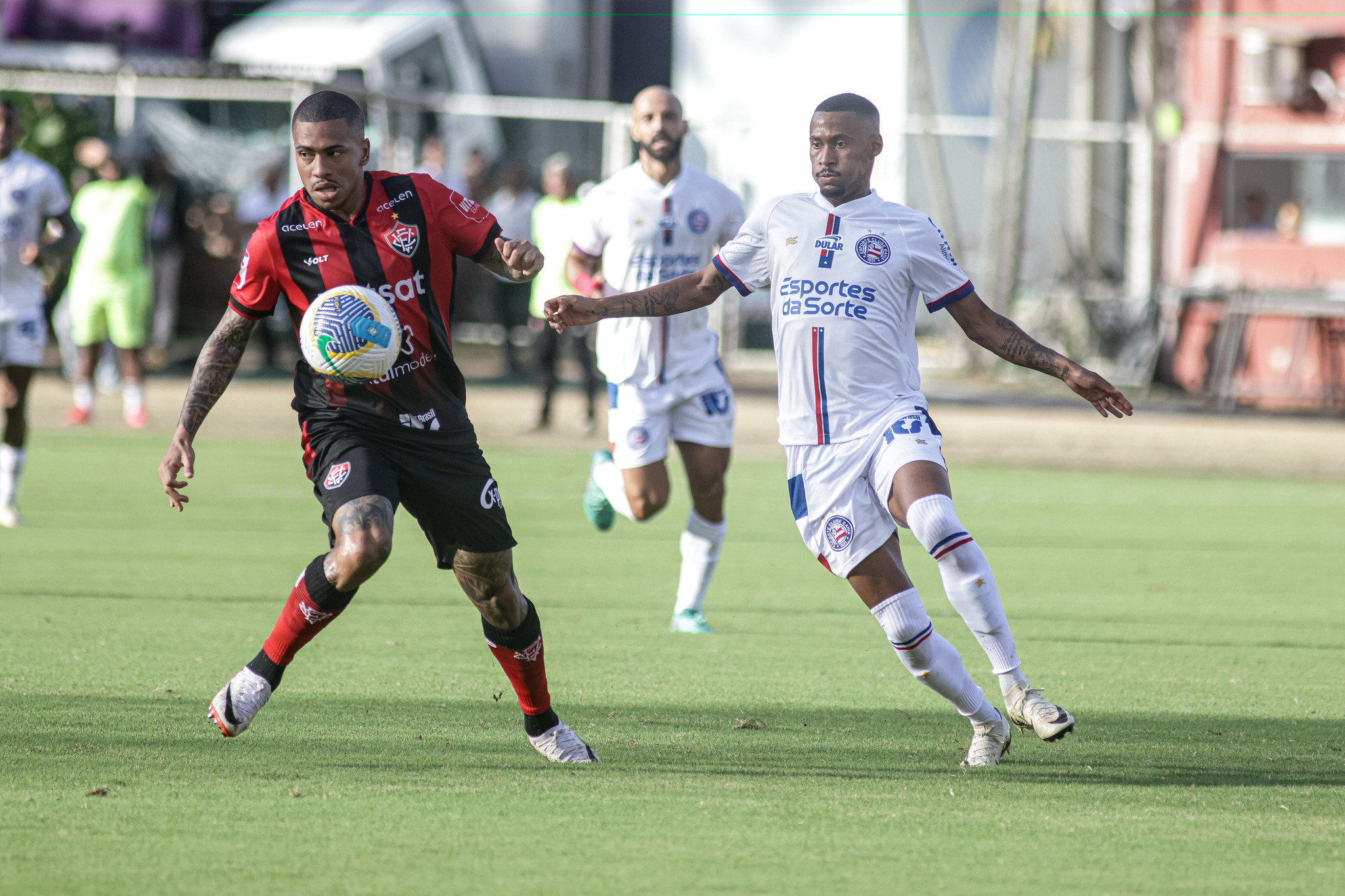 Onde assistir São Paulo x Vitória ao vivo - Brasileirão neste domingo (25/08/2024). Foto: Tiago Caldas/EC Bahia