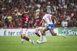 Lance de Flamengo x Bahia. Foto: Rafael Rodrigues/Bahia