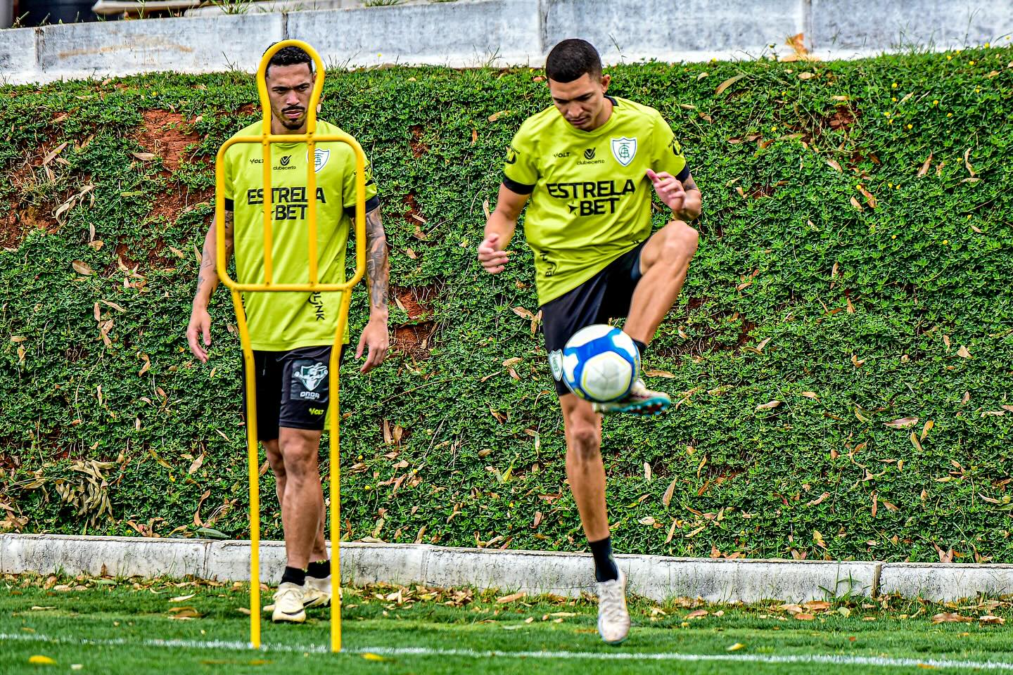 Onde assistir América-MG x Goiás ao vivo - Série B nesta quinta-feira (17/10/2024). Imagem: Mourão Panda/América