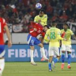 Lance do jogo entre Chile e a Seleção Brasileira. Imagem: Rafael Ribeiro/CBF