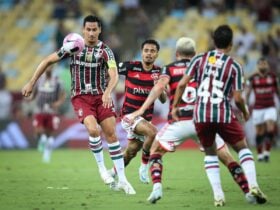 Lance de Flamengo x Fluminense. Imagem: Lucas Merçon/FFC