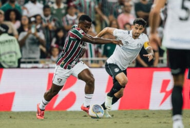 Lance de Fluminense x Grêmio. Imagem: Lucas Merçon/FFC