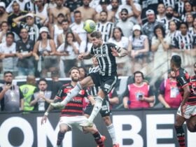 Lance do jogo entre Atlético-MG x Flamengo. Imagem: Pedro Souza/Atlético