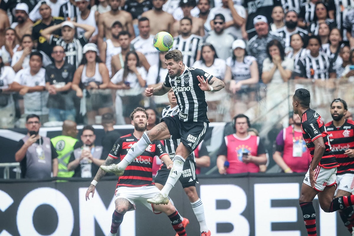 Lance do jogo entre Atlético-MG x Flamengo. Imagem: Pedro Souza/Atlético