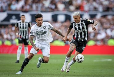 Lance de Atlético-MG x Botafogo pela Libertadores. Imagem: Pedro Souza/Atlético