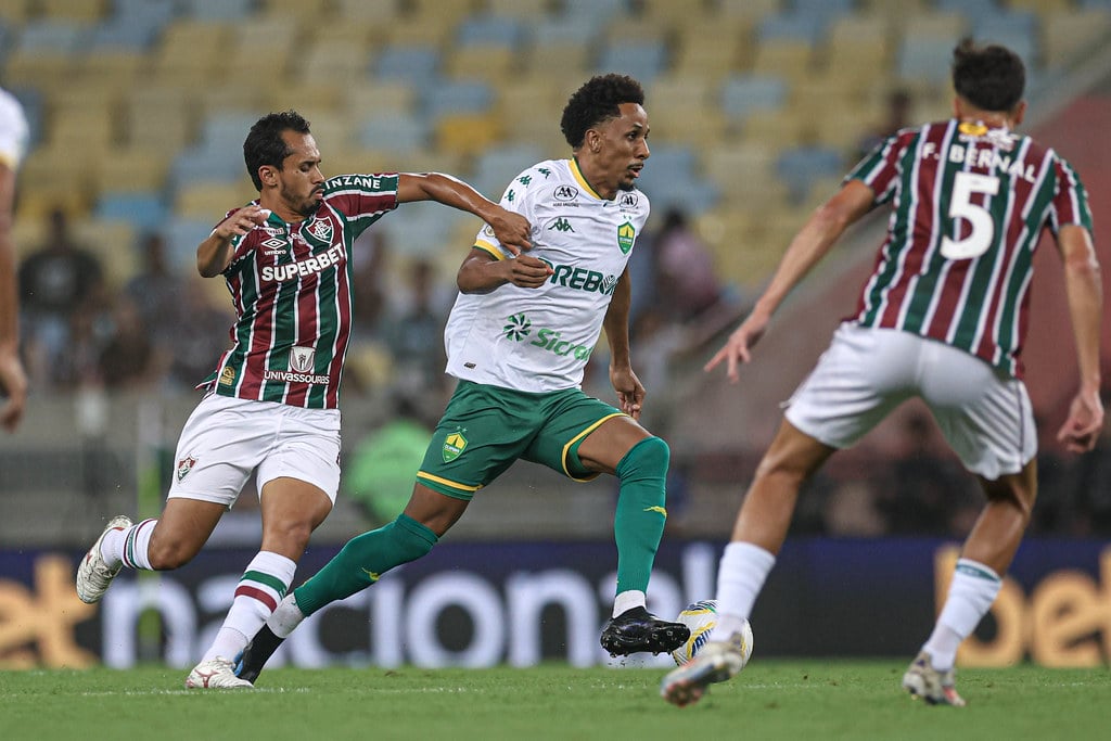 Lance do jogo entre Fluminense x Cuiabá. Imagem: AssCom Dourado