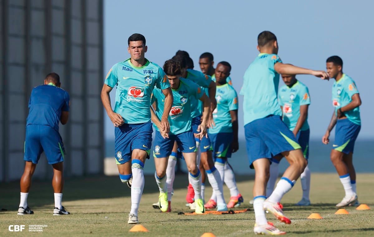 Onde assistir Brasil x Argentina ao vivo - Sul-Americano sub-20 nesta sexta-feira (24/01/2025). Imagem: Rafael Ribeiro/CBF