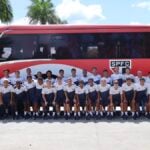 Jogadores do São Paulo que irão disputar a Copinha. Imagem: Guilherme Degang