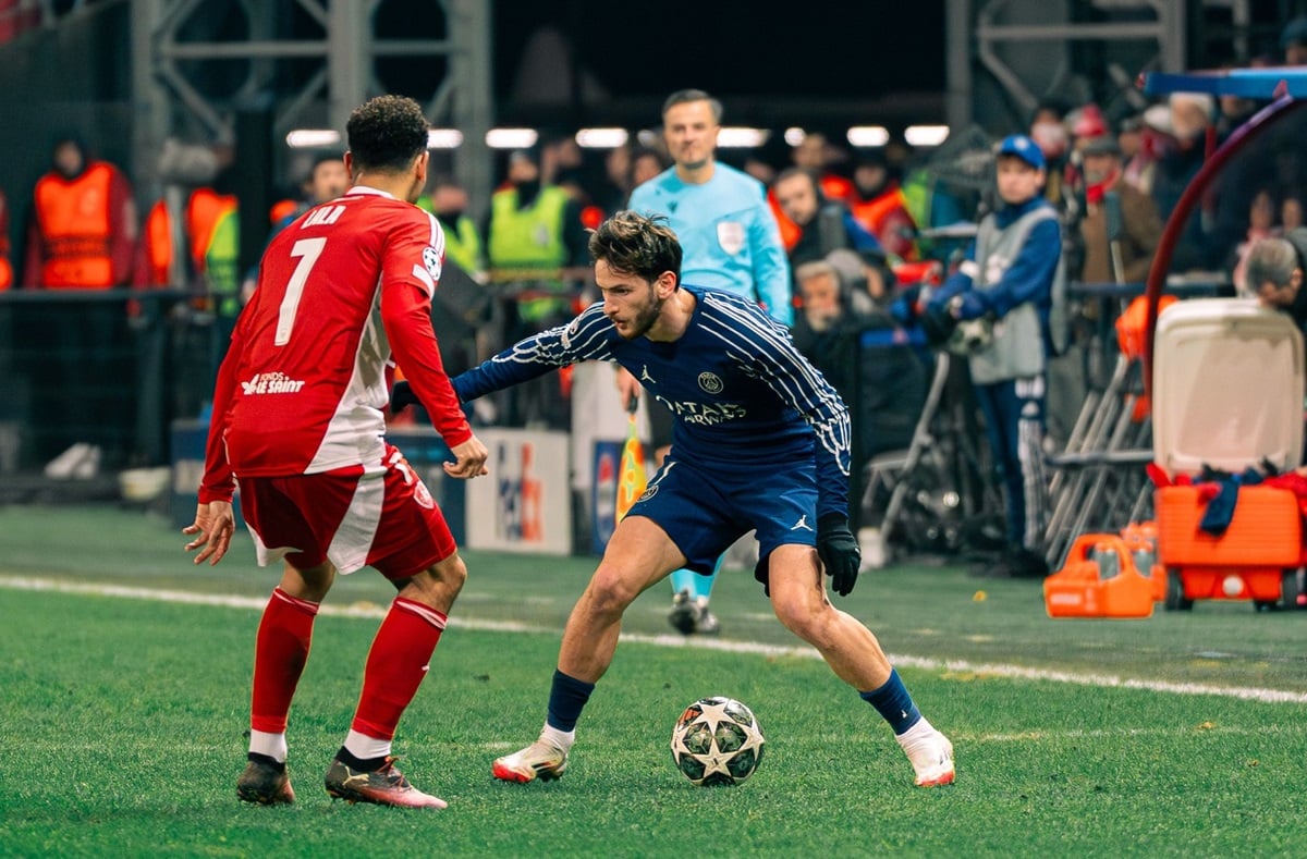 Onde assistir Paris Saint-Germain x Brest ao vivo - Liga dos Campeões nesta quarta-feira (19/02/2025). Imagem: Divulgação PSG