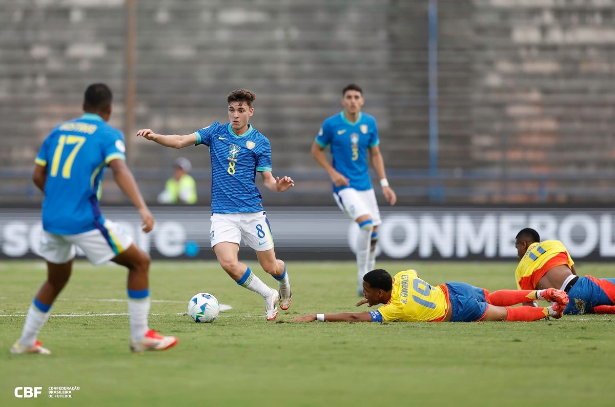 Onde assistir Paraguai x Brasil ao vivo - Sul-Americano sub-20 nesta segunda-feira (10/02/2025). Imagem: Rafael Ribeiro/CBF